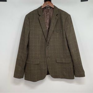banana republic brown plaid blazer